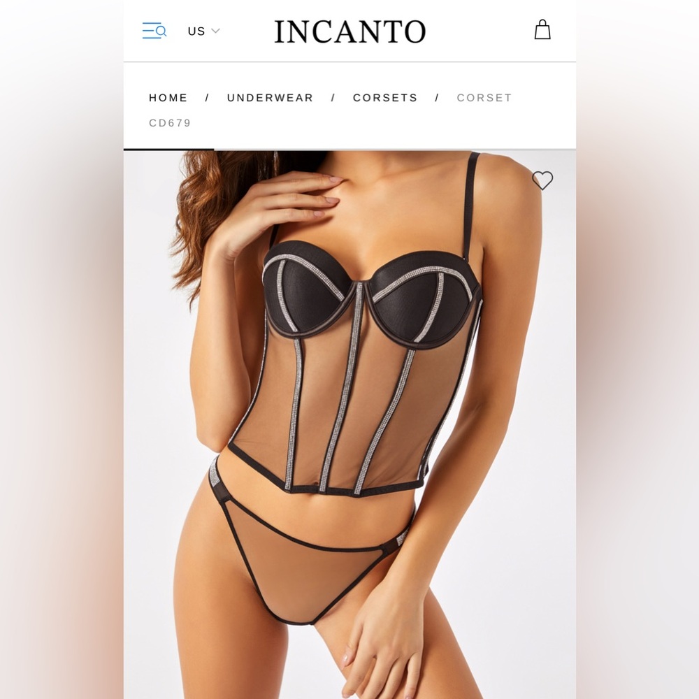 INCANTO CORSET. Made in Italy